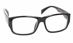 Sort robust herre brille uden styrke - Design nr. 3126
